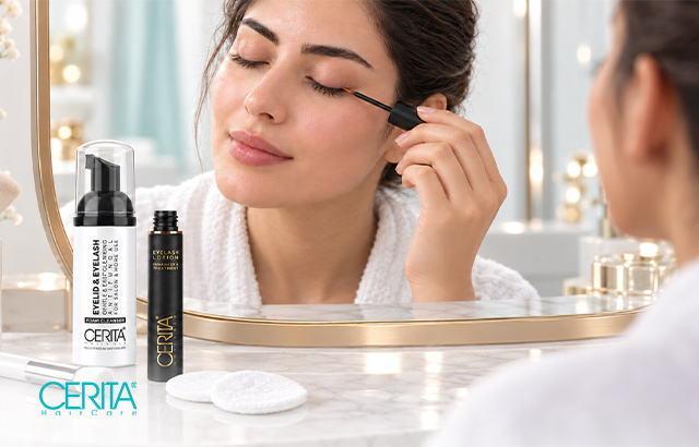 روتین تقویت مژه